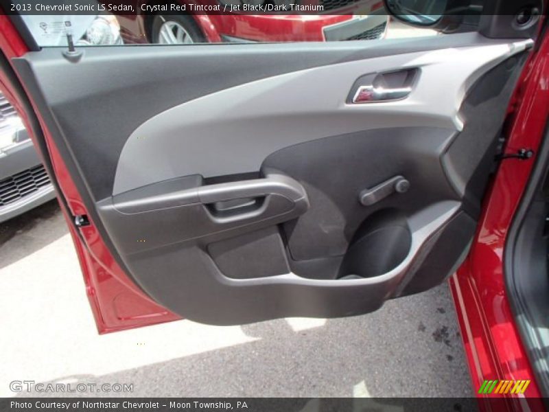 Crystal Red Tintcoat / Jet Black/Dark Titanium 2013 Chevrolet Sonic LS Sedan