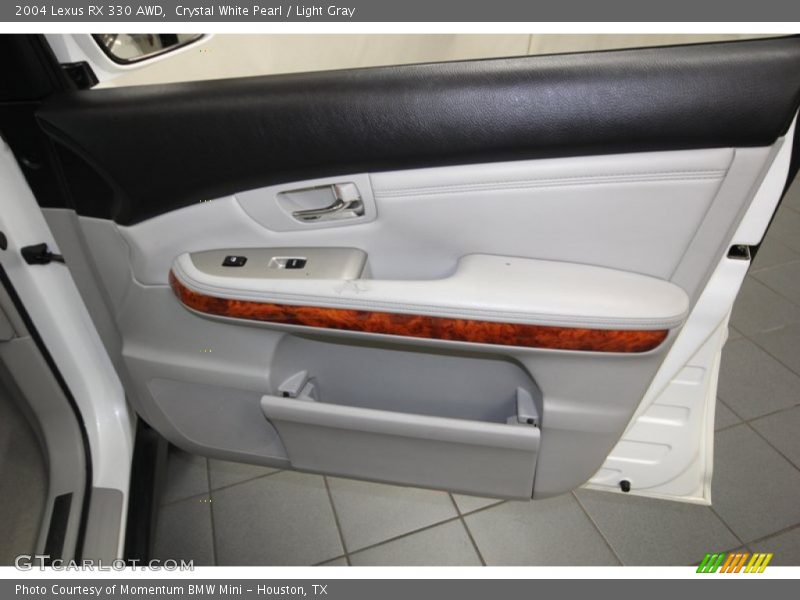 Crystal White Pearl / Light Gray 2004 Lexus RX 330 AWD