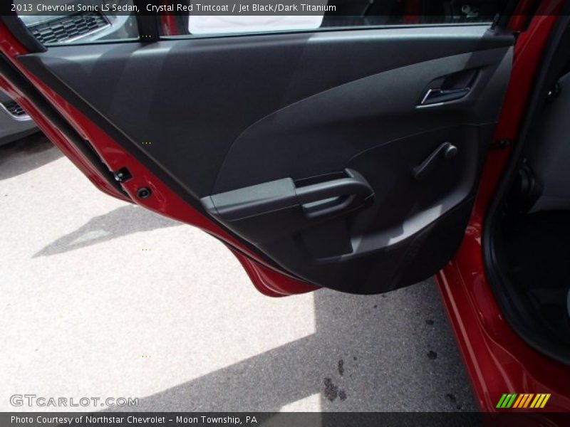 Crystal Red Tintcoat / Jet Black/Dark Titanium 2013 Chevrolet Sonic LS Sedan