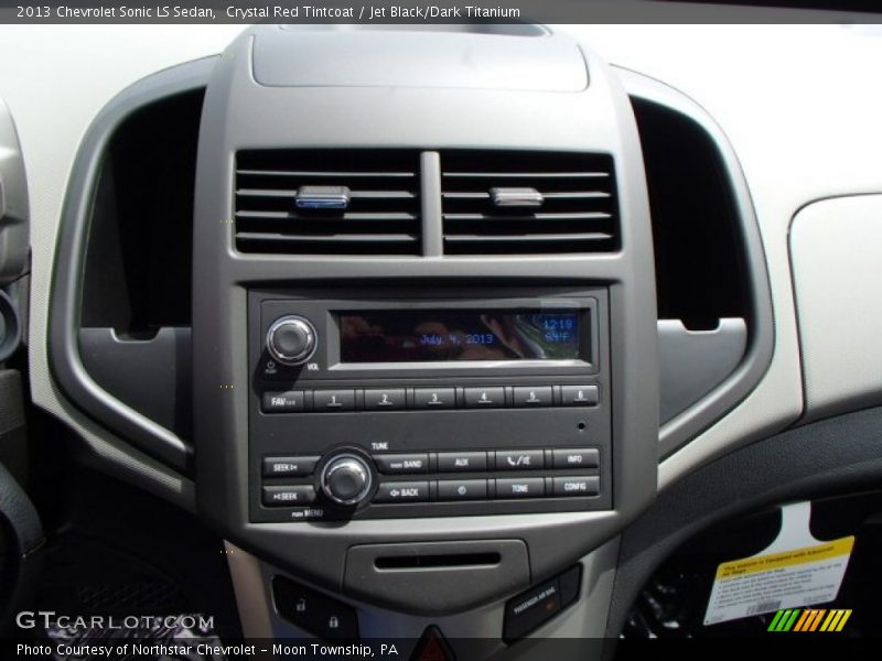 Crystal Red Tintcoat / Jet Black/Dark Titanium 2013 Chevrolet Sonic LS Sedan