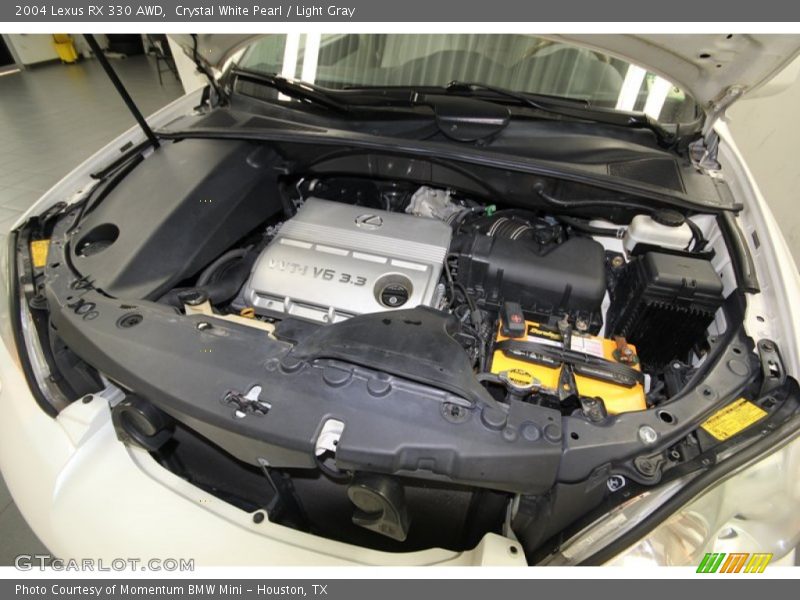 Crystal White Pearl / Light Gray 2004 Lexus RX 330 AWD