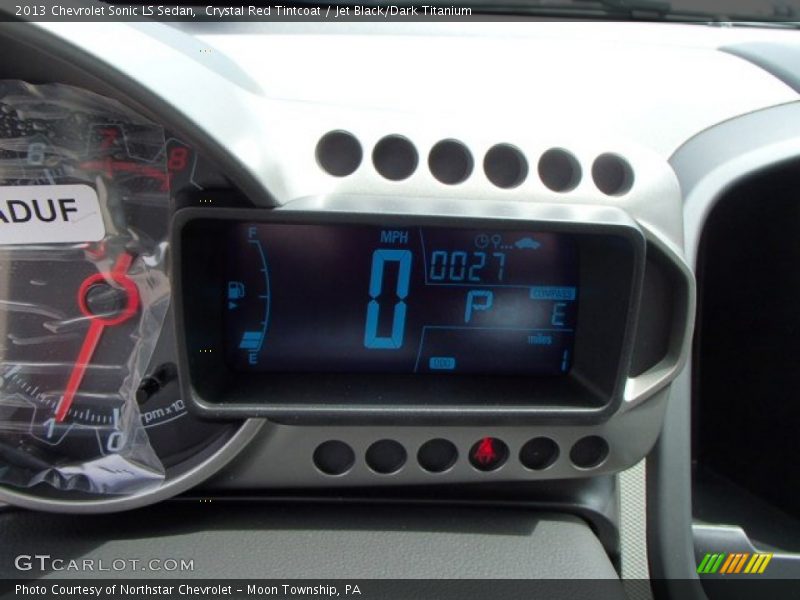 Crystal Red Tintcoat / Jet Black/Dark Titanium 2013 Chevrolet Sonic LS Sedan
