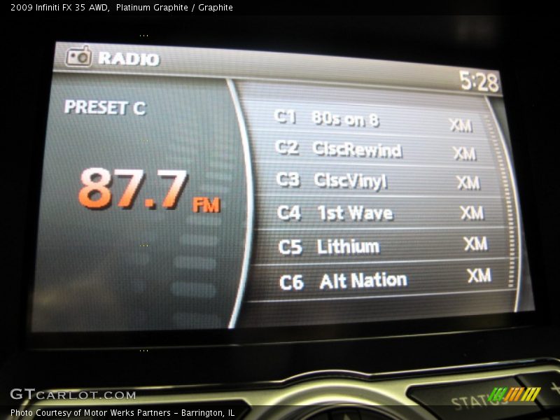 Platinum Graphite / Graphite 2009 Infiniti FX 35 AWD