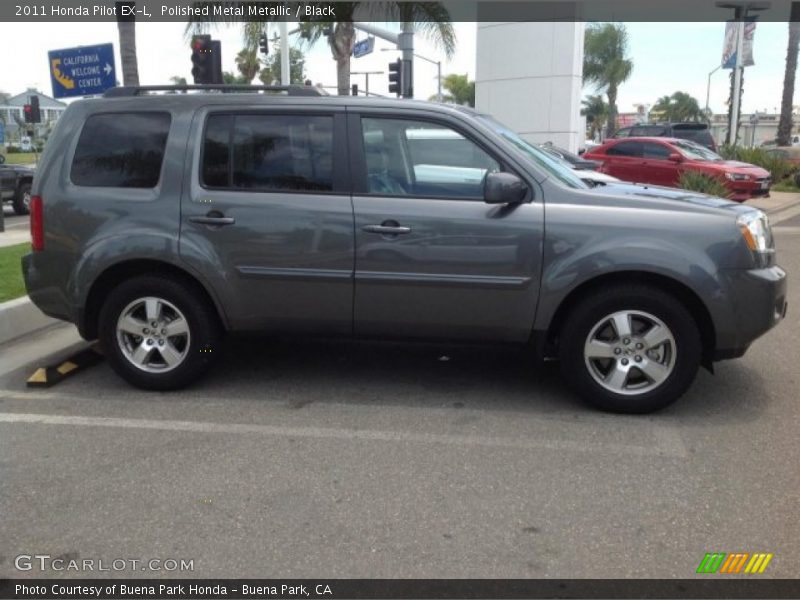 Polished Metal Metallic / Black 2011 Honda Pilot EX-L