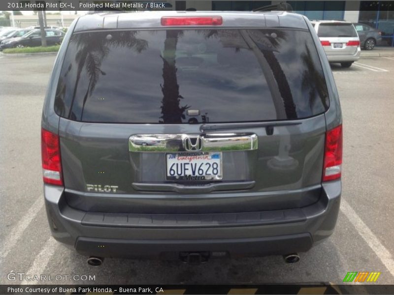 Polished Metal Metallic / Black 2011 Honda Pilot EX-L