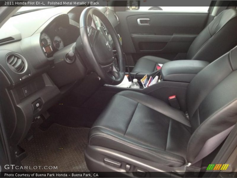 Polished Metal Metallic / Black 2011 Honda Pilot EX-L