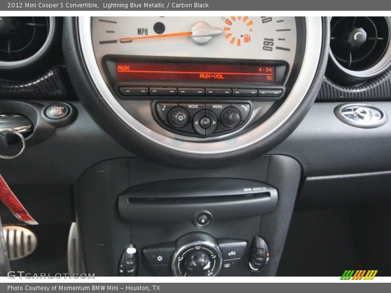 Lightning Blue Metallic / Carbon Black 2012 Mini Cooper S Convertible