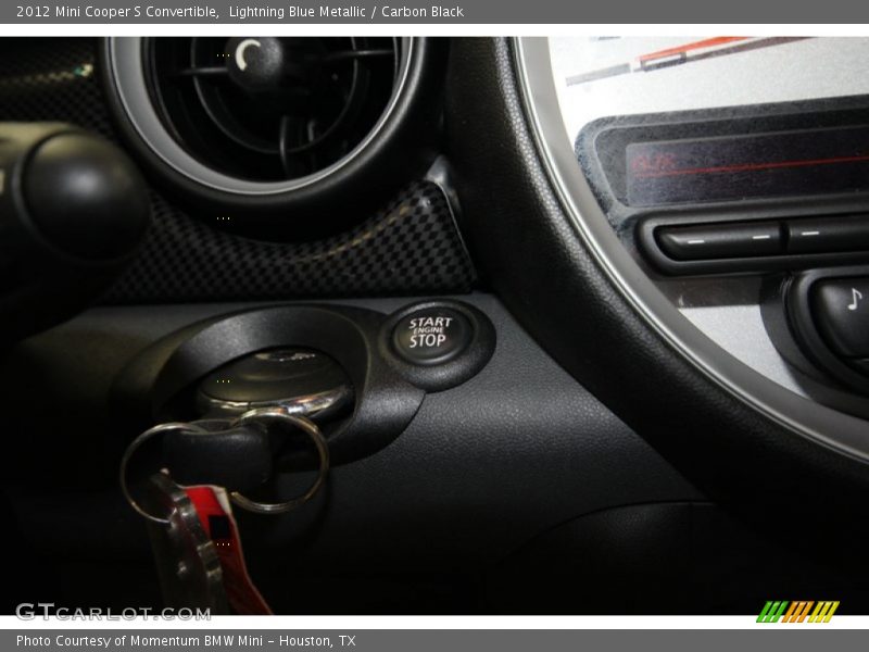 Lightning Blue Metallic / Carbon Black 2012 Mini Cooper S Convertible