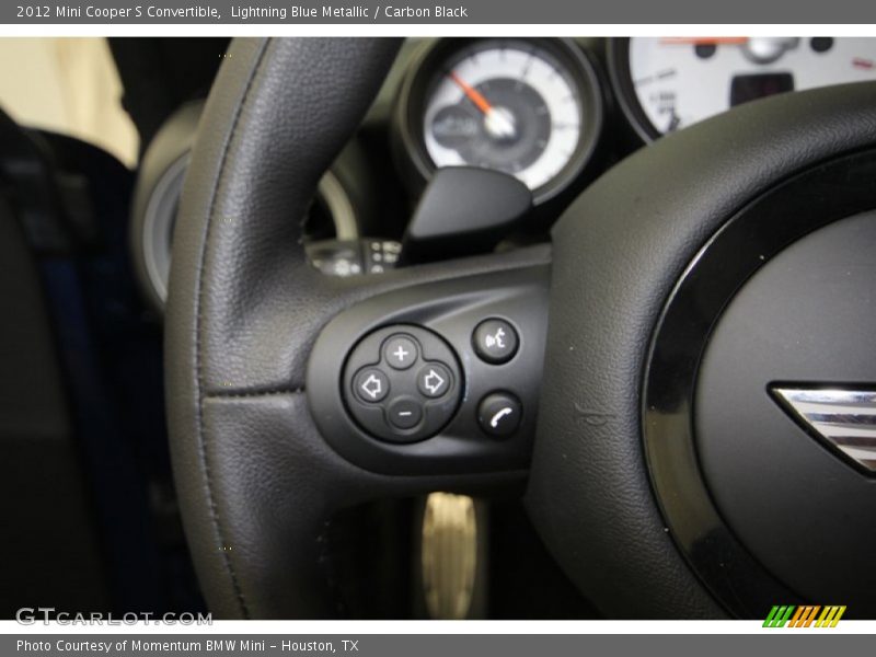 Lightning Blue Metallic / Carbon Black 2012 Mini Cooper S Convertible