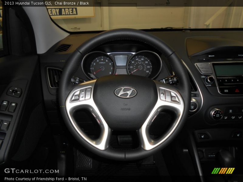 Chai Bronze / Black 2013 Hyundai Tucson GLS