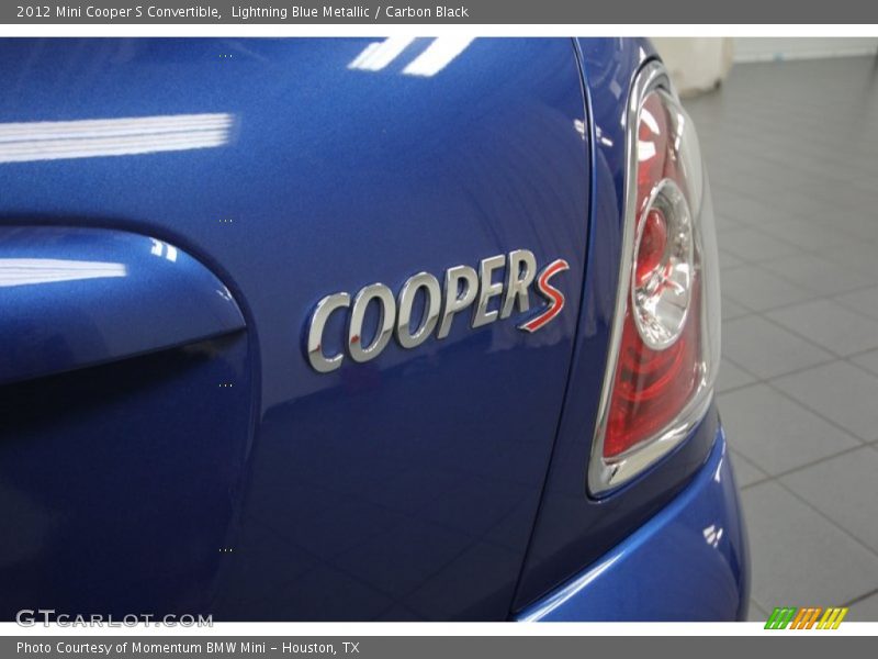 Lightning Blue Metallic / Carbon Black 2012 Mini Cooper S Convertible