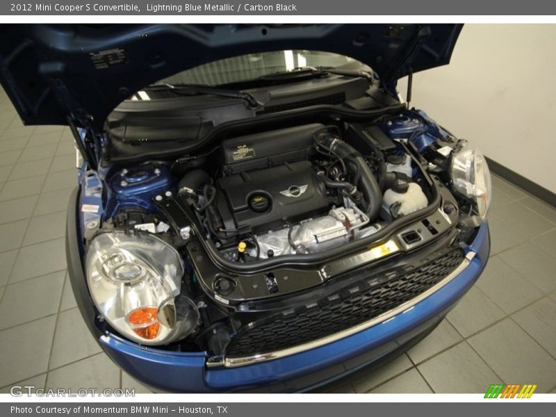 Lightning Blue Metallic / Carbon Black 2012 Mini Cooper S Convertible