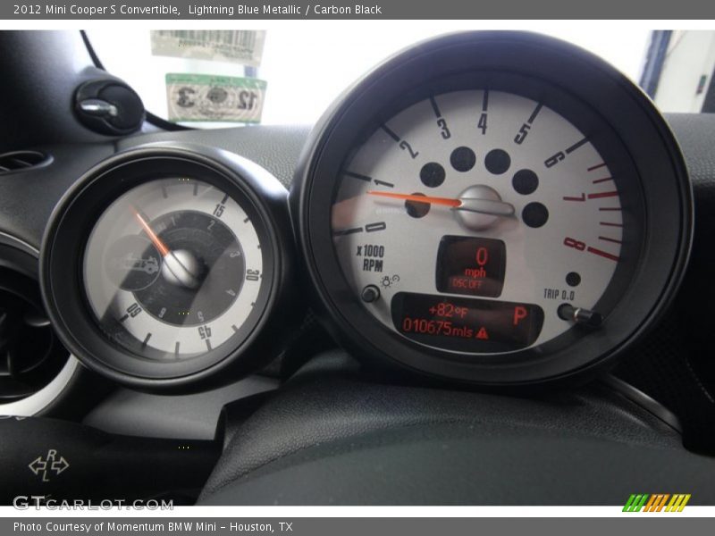 Lightning Blue Metallic / Carbon Black 2012 Mini Cooper S Convertible