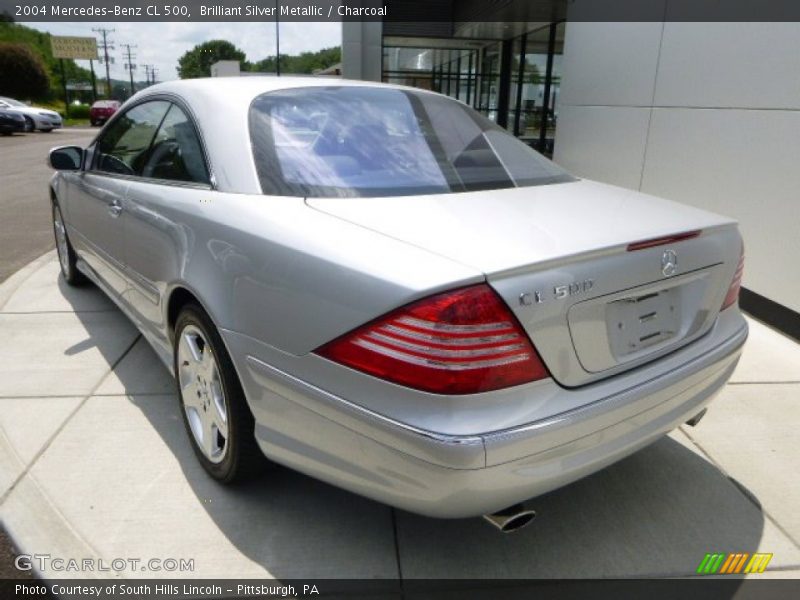 Brilliant Silver Metallic / Charcoal 2004 Mercedes-Benz CL 500