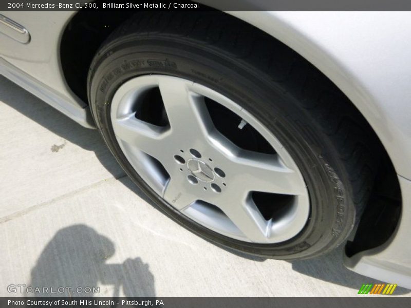 Brilliant Silver Metallic / Charcoal 2004 Mercedes-Benz CL 500