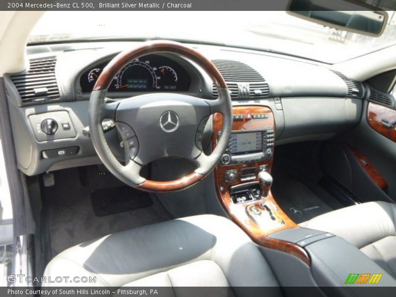 Brilliant Silver Metallic / Charcoal 2004 Mercedes-Benz CL 500