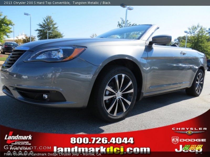 Tungsten Metallic / Black 2013 Chrysler 200 S Hard Top Convertible