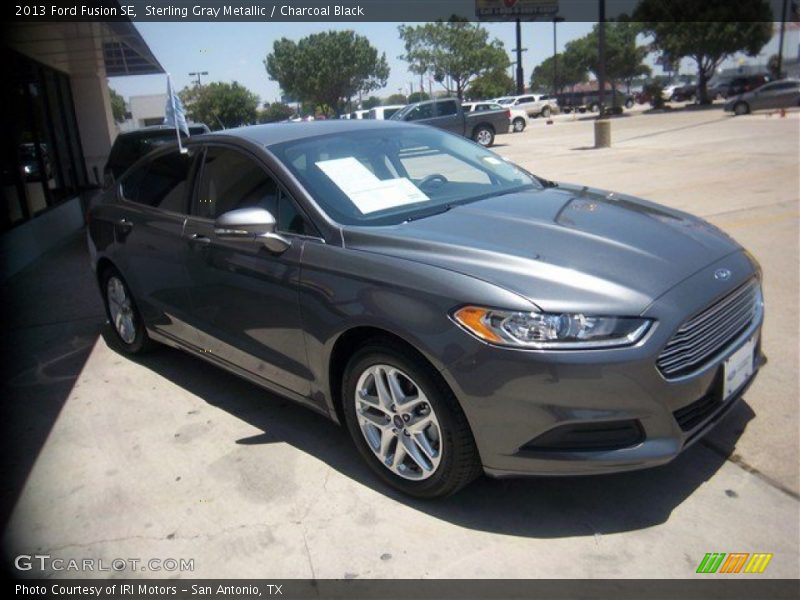 Sterling Gray Metallic / Charcoal Black 2013 Ford Fusion SE