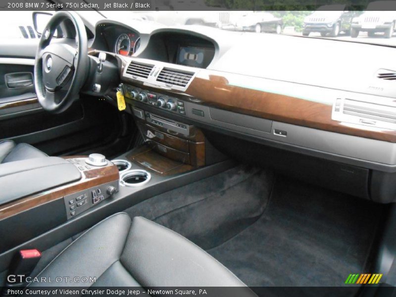 Jet Black / Black 2008 BMW 7 Series 750i Sedan