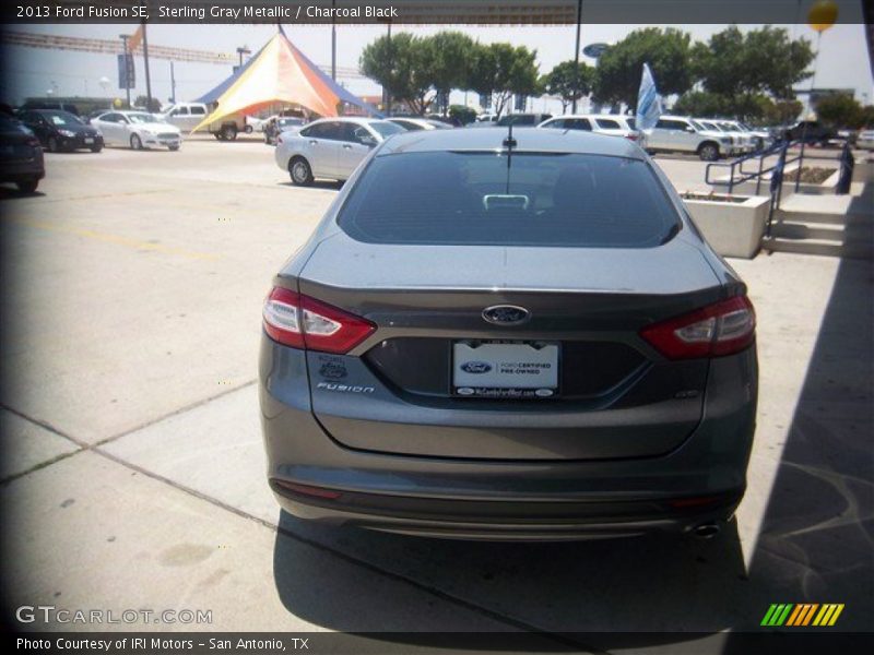 Sterling Gray Metallic / Charcoal Black 2013 Ford Fusion SE
