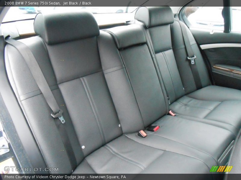 Jet Black / Black 2008 BMW 7 Series 750i Sedan