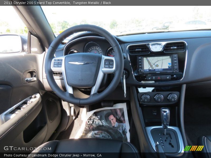 Tungsten Metallic / Black 2013 Chrysler 200 S Hard Top Convertible