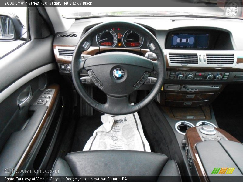 Jet Black / Black 2008 BMW 7 Series 750i Sedan
