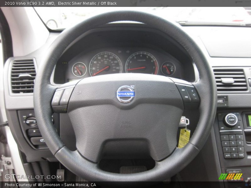 Electric Silver Metallic / Off Black 2010 Volvo XC90 3.2 AWD