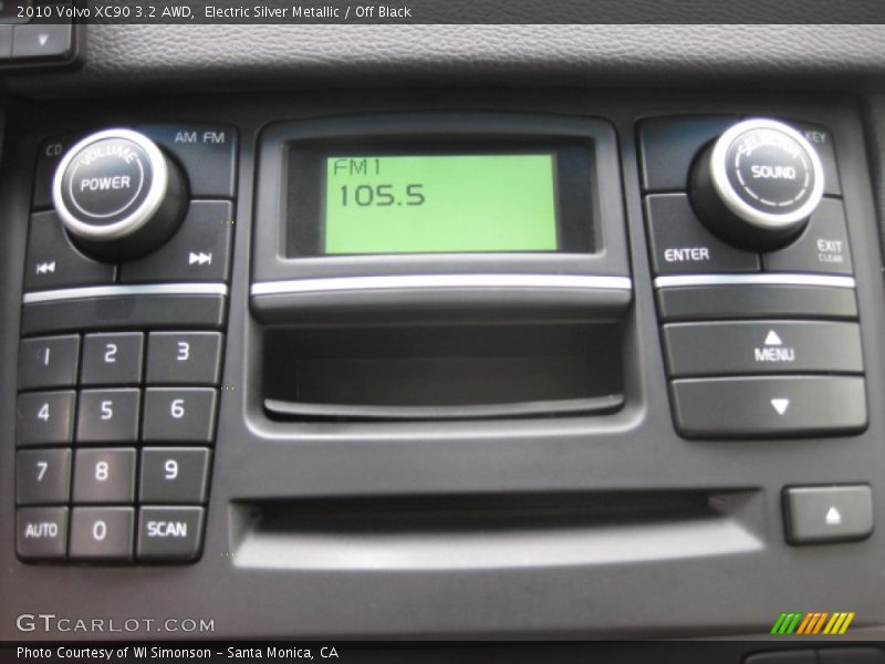 Electric Silver Metallic / Off Black 2010 Volvo XC90 3.2 AWD