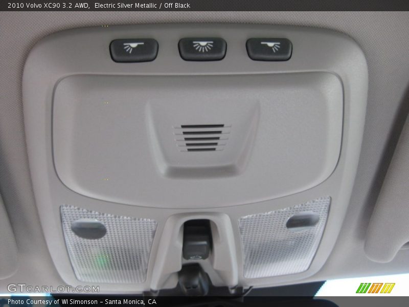 Electric Silver Metallic / Off Black 2010 Volvo XC90 3.2 AWD