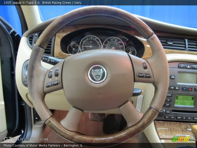 British Racing Green / Ivory 2005 Jaguar X-Type 3.0
