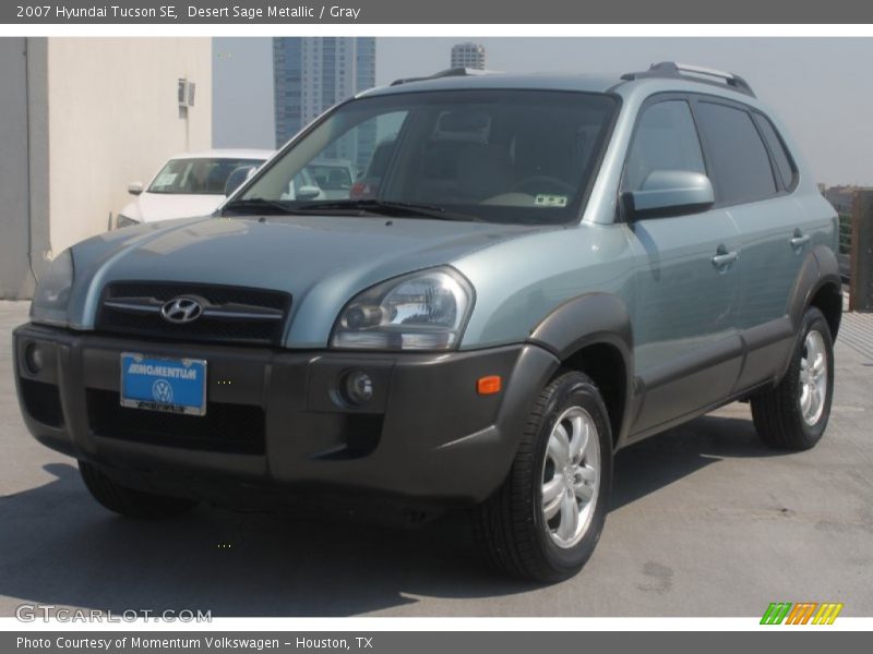 Desert Sage Metallic / Gray 2007 Hyundai Tucson SE
