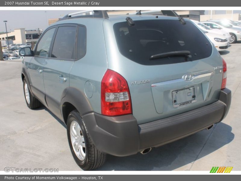 Desert Sage Metallic / Gray 2007 Hyundai Tucson SE