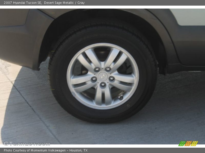 Desert Sage Metallic / Gray 2007 Hyundai Tucson SE
