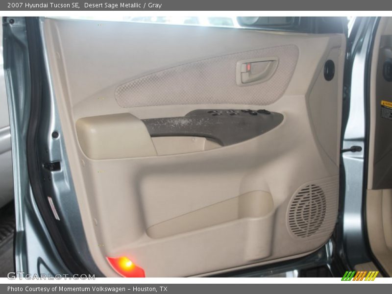 Desert Sage Metallic / Gray 2007 Hyundai Tucson SE