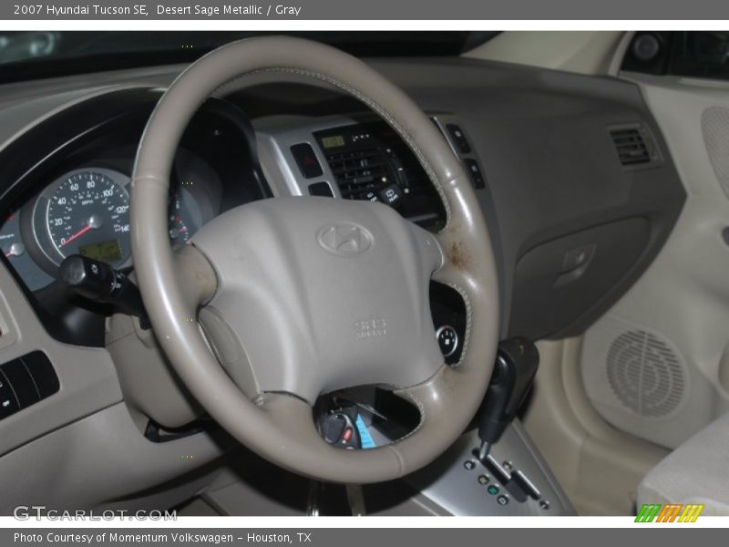 Desert Sage Metallic / Gray 2007 Hyundai Tucson SE