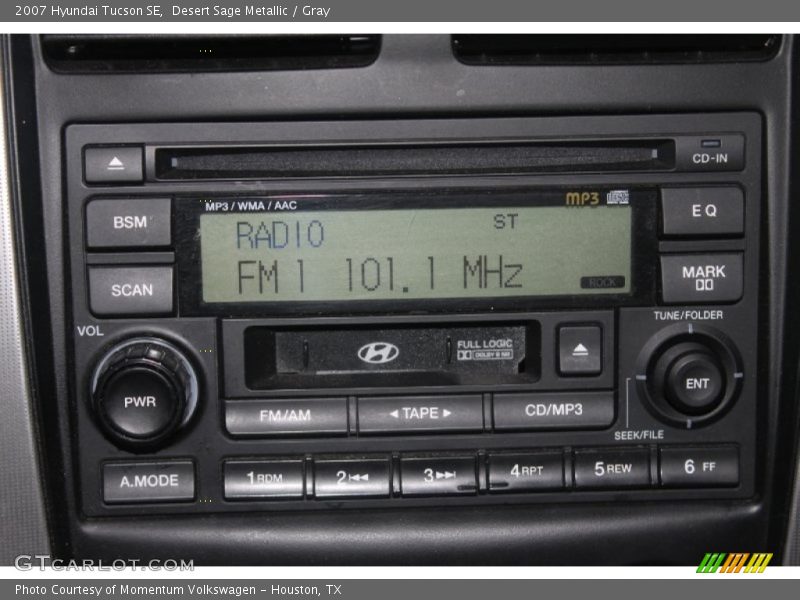 Desert Sage Metallic / Gray 2007 Hyundai Tucson SE