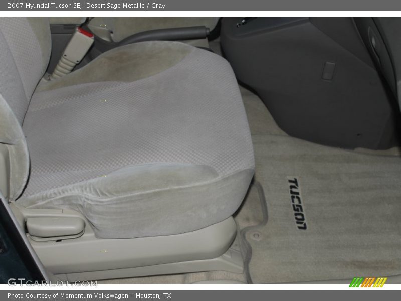 Desert Sage Metallic / Gray 2007 Hyundai Tucson SE