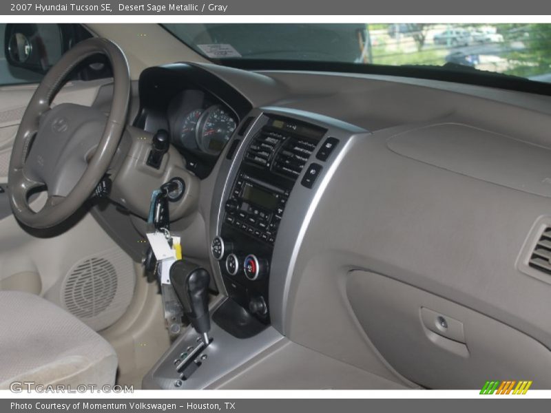 Desert Sage Metallic / Gray 2007 Hyundai Tucson SE