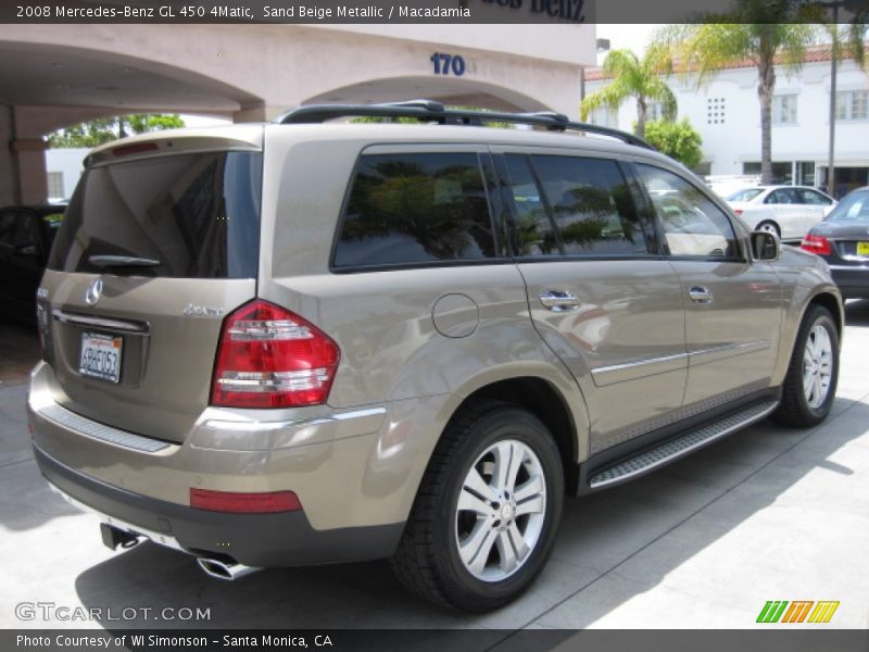 Sand Beige Metallic / Macadamia 2008 Mercedes-Benz GL 450 4Matic