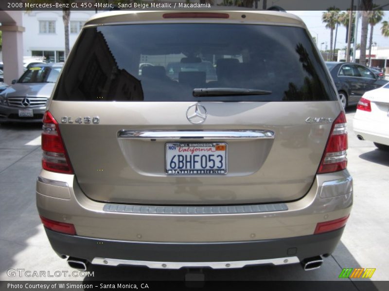 Sand Beige Metallic / Macadamia 2008 Mercedes-Benz GL 450 4Matic
