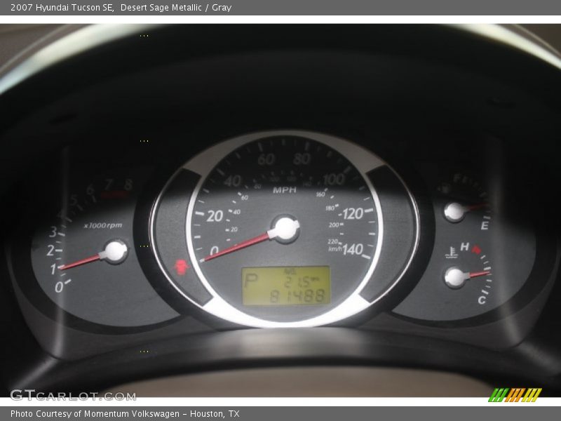Desert Sage Metallic / Gray 2007 Hyundai Tucson SE