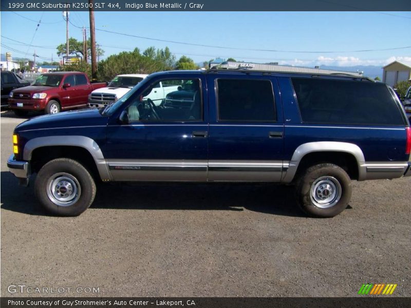 Indigo Blue Metallic / Gray 1999 GMC Suburban K2500 SLT 4x4