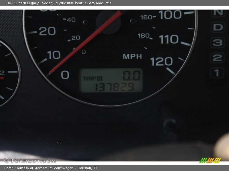 Mystic Blue Pearl / Gray Moquette 2004 Subaru Legacy L Sedan