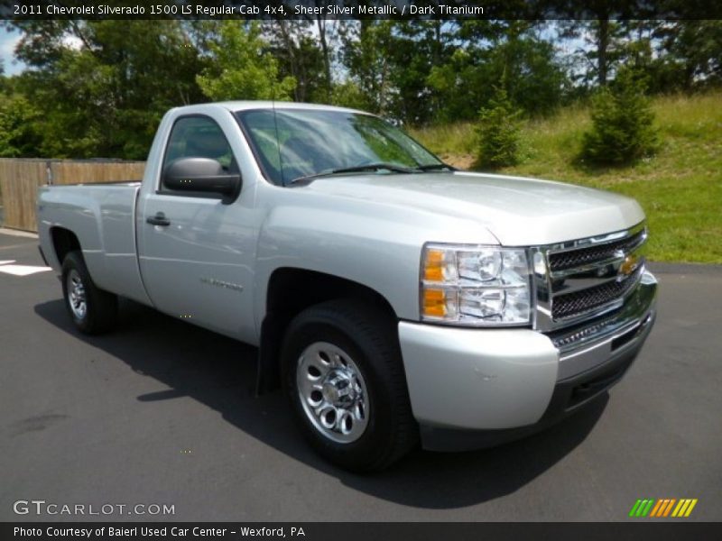 Sheer Silver Metallic / Dark Titanium 2011 Chevrolet Silverado 1500 LS Regular Cab 4x4