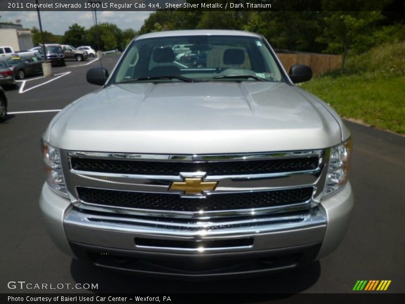 Sheer Silver Metallic / Dark Titanium 2011 Chevrolet Silverado 1500 LS Regular Cab 4x4