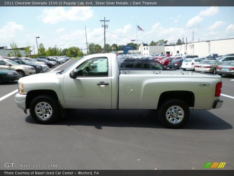 Sheer Silver Metallic / Dark Titanium 2011 Chevrolet Silverado 1500 LS Regular Cab 4x4