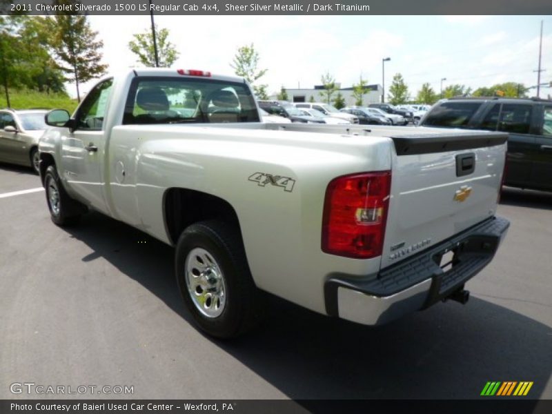 Sheer Silver Metallic / Dark Titanium 2011 Chevrolet Silverado 1500 LS Regular Cab 4x4