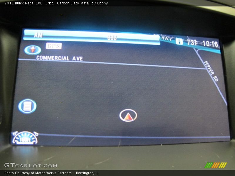 Carbon Black Metallic / Ebony 2011 Buick Regal CXL Turbo