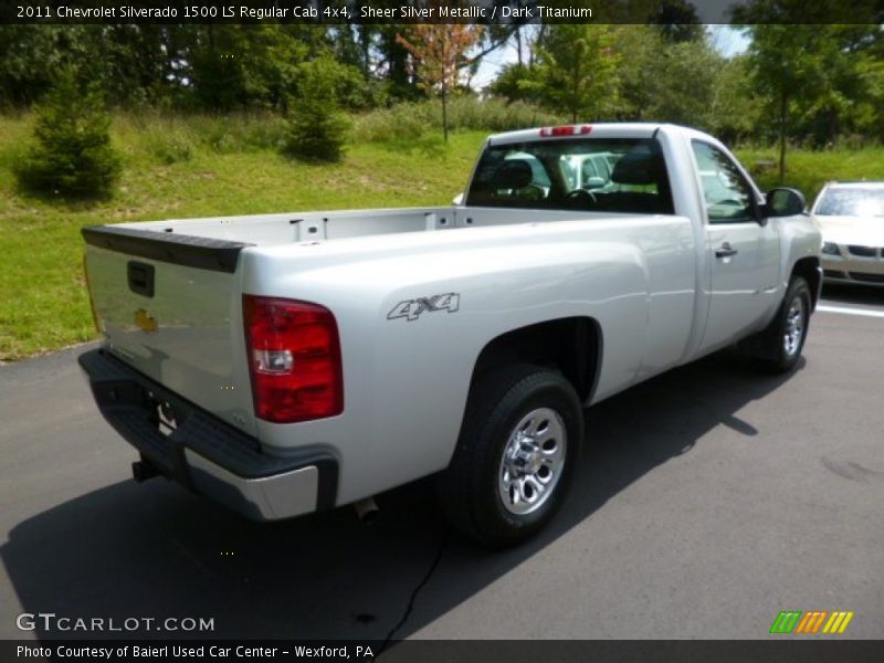 Sheer Silver Metallic / Dark Titanium 2011 Chevrolet Silverado 1500 LS Regular Cab 4x4